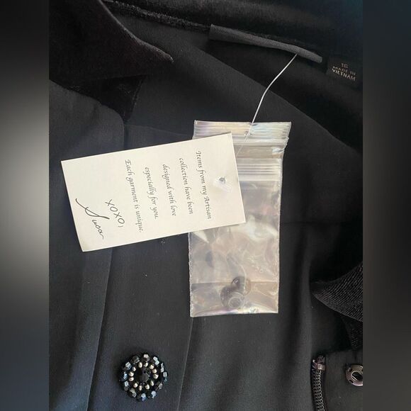 Susan Graver Artisan Bomber Jacket  Womens  Size 16 Peachskin Statement Button - Picture 7 of 14